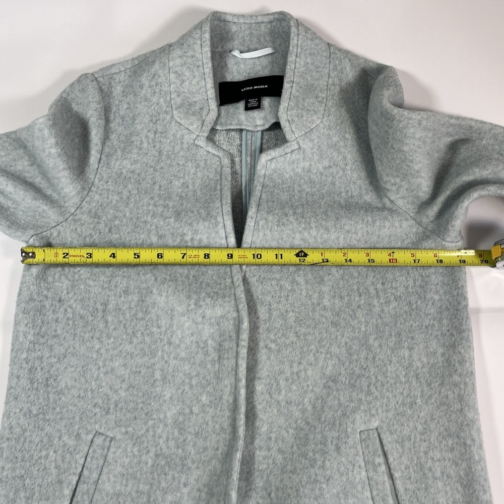 Vero Moda Curve Katrine Light Blue Women's Coat US Size Small Incredibly Soft - Picture 8 of 12